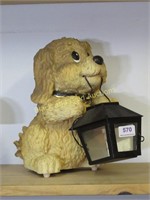 Doggy With Lantern Battery Operated Light
