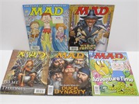Group Of 5 Mad Magazines
