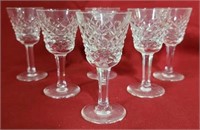 6 Waterford Alana Cordial Stems 3.5"