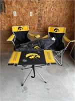 Iowa Hawkeyes Lawn Chairs and Table