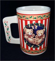Christmas Teddy Bear Candy Cane Mug Houstin Foods