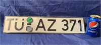 plaque d'immatriculation lot 1 license plate lot 1