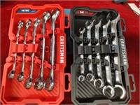 2 Craftsman Wrench Sets 1 Standard and 1 Metric