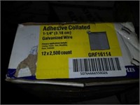 Case of 16 guage adhesive collated 1-1/4 brad