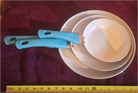 Set of 3 Studio A Frying Pan Skillets