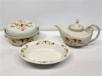 3 Pieces of Autumn Leaf Jewel Tea Dishes