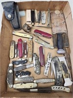 Estate Lot of Pocket Knives and More