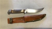 Vintage Othello Solingen Hunting Knife w/ Sheath