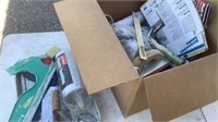 Box Of Drywall & Painting Tools & Supplies