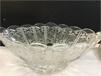 12" Long Lead Crystal Criss Cross Etching