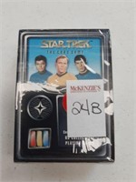 STAR TREK THE CARD GAME BOOK AND 65 CARDS SEALED