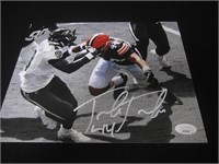 SIONE TAKITAKI SIGNED 8X10 PHOTO BROWNS JSA