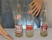 Big Chief Soda vintage bottles