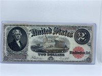 TWO DOLLARS SERIES OF 1917 RED SEAL - 014525097A