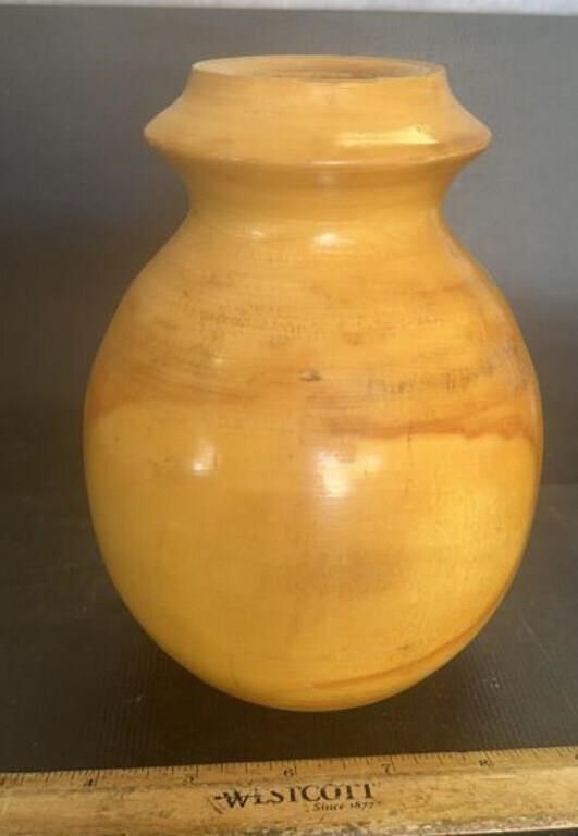 WOODEN VASE