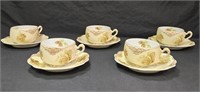 Silesia Old Ivory 84 (5) Coffee Cups/Saucers