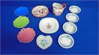 Lot Of Small Porcelain Dishes & Creamer