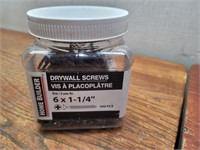 Dry Wall Screws Container 3/4 Full