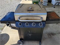 CHAR-BROIL GAS GRILL W/TANK AND COVER