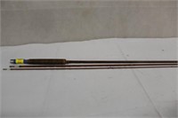 Vintage Bamboo Fishing Rod " Blue Streak"