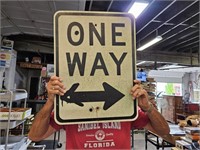 Metal One Way Sign 18x24