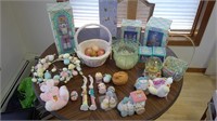 easter eggs and decor