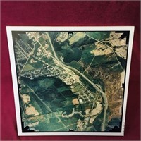 Vintage Aerial Photo Print Picture