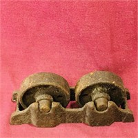 Small Iron Pulley Wheels (Antique)
