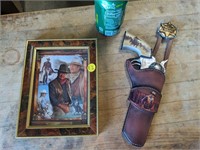 John Wayne Portrait & Decorative Holstered Gun