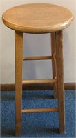 29.5” Tall Solid Wood Bar Stool