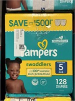 Pampers 128 diapers size 5