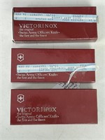 3 Victorinox Swiss Army Knives