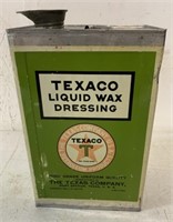 Texaco Liquid Wax Dressing one gallon can