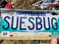 Suesbug Custom Manitoba License Plate