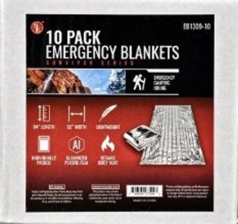 SE (10 Pack) EB1309-10 Emergency Blanket