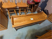 Amish Made Oak 4' Storage Bench