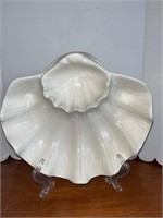 Vintage Sea Shell Serving Dish 12”