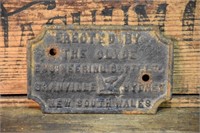 The Clyde Engineering Co. Granville Syndey Plate