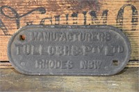 Tullochs - Rhodes Plate