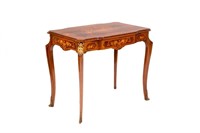 FRENCH BRONZE MOUNTED MARQUETRY DESK