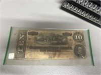 $10 confederate note