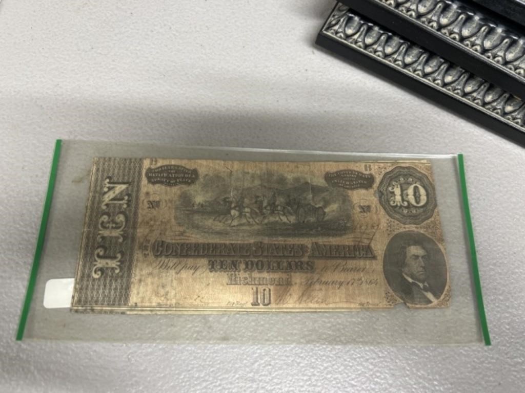 $10 confederate note