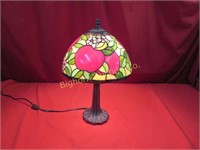 Tiffany Style Lamp Approx. 12" diameter x 18" tall