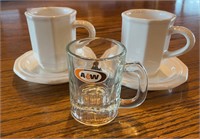 CUPS AND SAUCERS, A&W