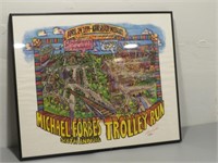 Michael Forbes Trolley Run Framed Print
