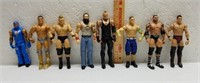 8 Bendable Wrestling Figures