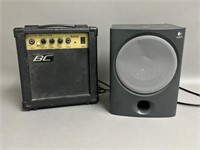 BC Guitar Amplifier, Logitech Speaker