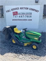 John Deere LT150 38" Riding Mower W/ Bagger