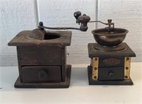 2 Vintage Coffee Grinders