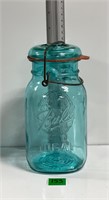 Vtg 1976 Qt Bicentennial Aqua Color